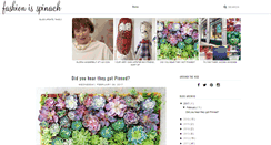 Desktop Screenshot of fashionisspinach.com